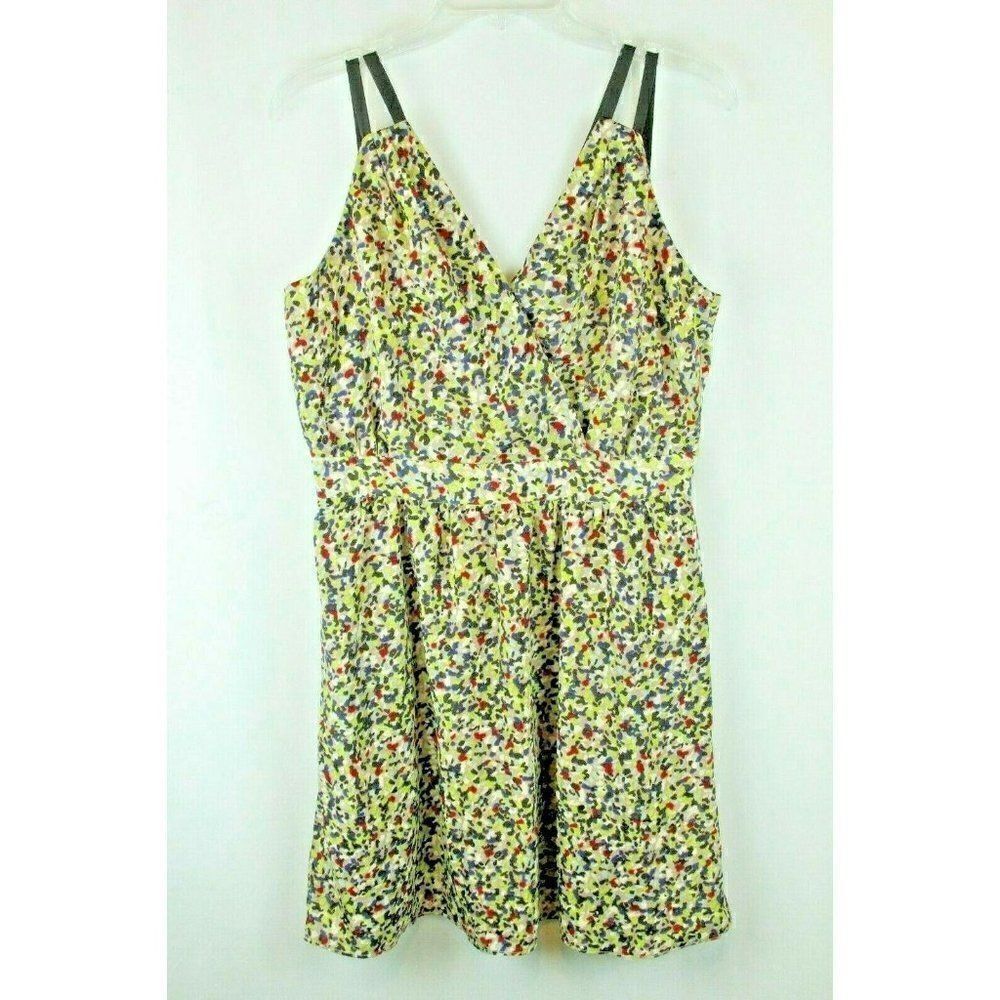 BCBG Floral Dress 10 Summer Boho Resort Wear Cottagecore Coquette Romantic Luxe
